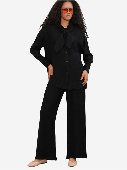Ensemble chemise et pantalon large texturé bdart - Kiabi