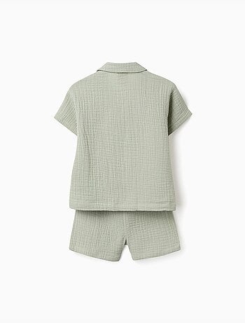 Ensemble chemise et short en coton