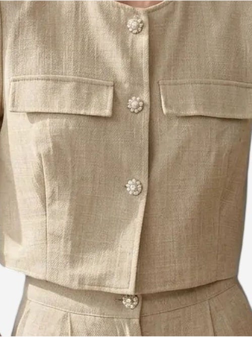 Ensemble chemise et short en popeline de coton my fashion - Kiabi