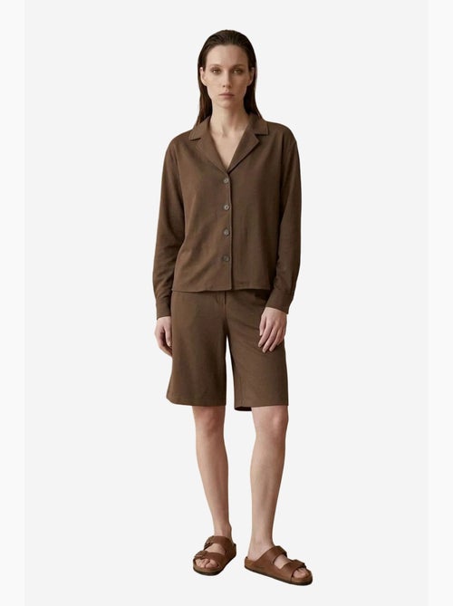 Ensemble chemise et short en popeline de coton my fashion - Kiabi