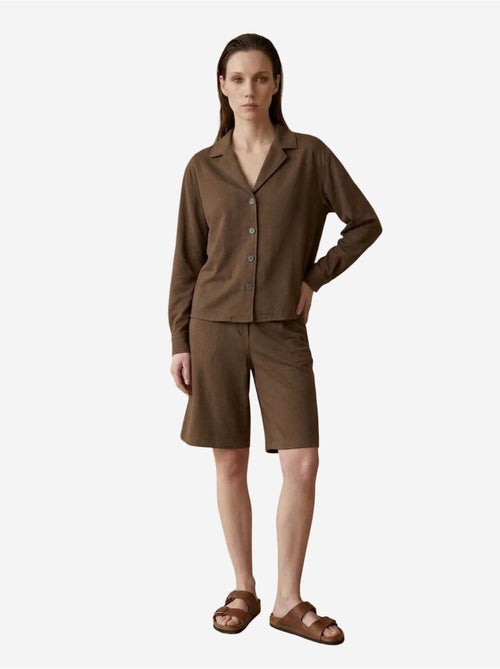 Ensemble chemise et short en popeline de coton my fashion - Kiabi