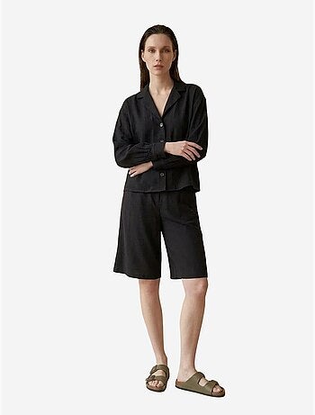 Ensemble chemise et short en popeline de coton my fashion