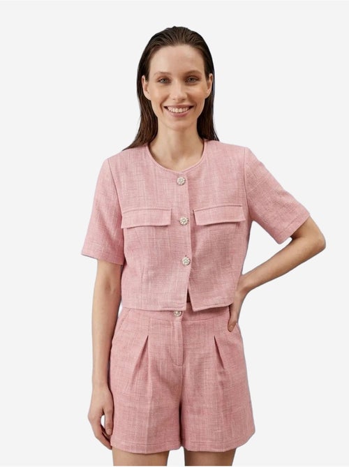 Ensemble chemise et short en popeline de coton my fashion - Kiabi