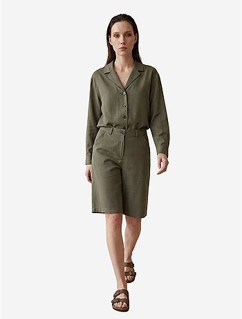 Ensemble chemise et short en popeline de coton my fashion
