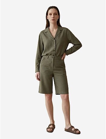Ensemble chemise et short en popeline de coton my fashion