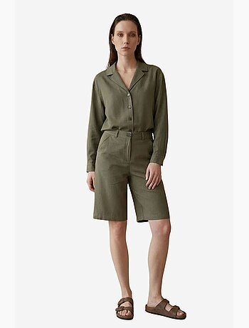 Ensemble chemise et short en popeline de coton my fashion