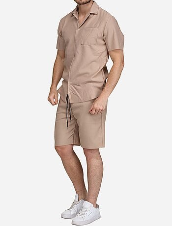 Ensemble chemise et short texturé - Frilivin