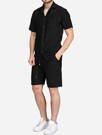 Ensemble chemise et short texturé - Frilivin