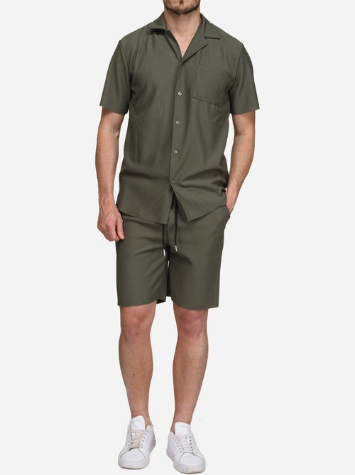 Ensemble chemise et short texturé - Kiabi Ensemble chemise et short texturé - Kiabi