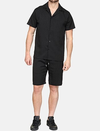 Ensemble chemise et short texturées - Frilivin