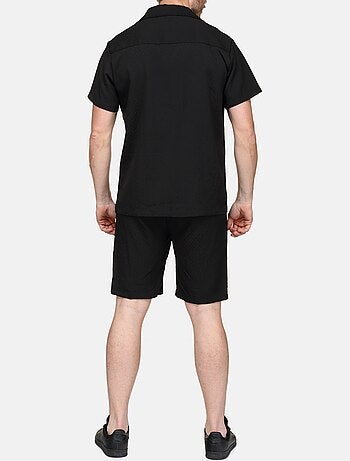 Ensemble chemise et short texturées - Frilivin