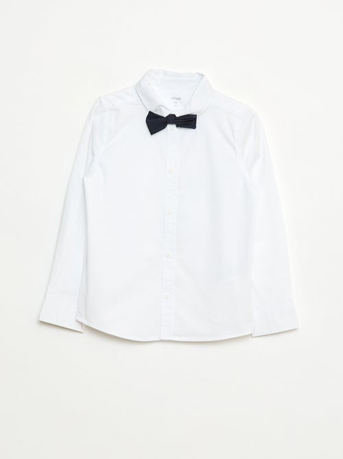 Ensemble chemise + nœud papillon à scratch - 2 pièces - Kiabi