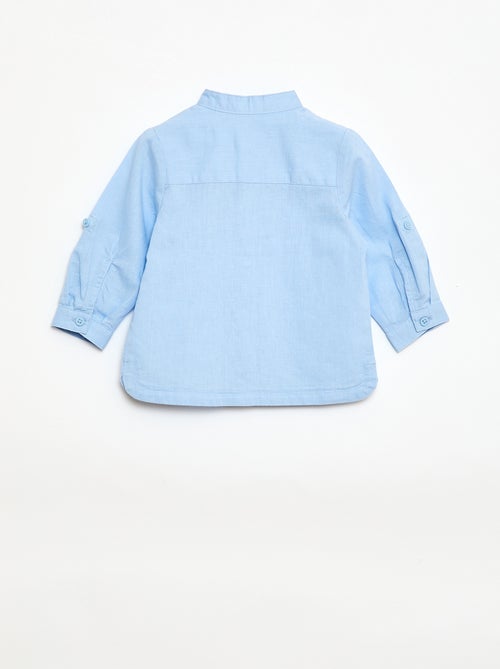 Ensemble chemise + pantalon en lin mélangé - 2 pièces - Kiabi