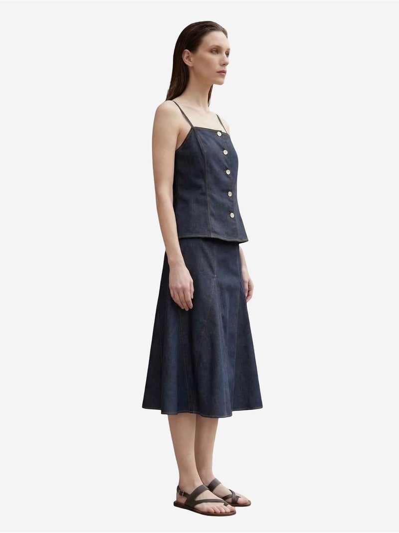 Ensemble coord deux pièces en coton-lycra pour femme my fashion Bleu outremer - Kiabi