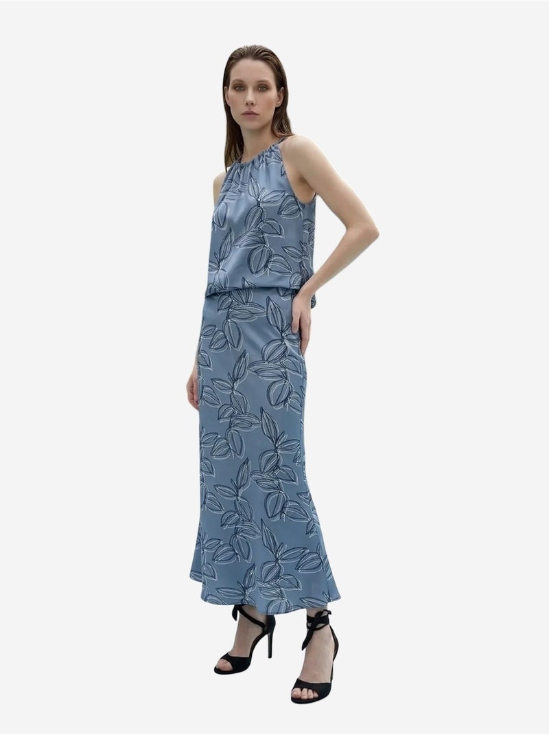 Ensemble coord deux pièces en lyocell my fashion Bleu - Kiabi