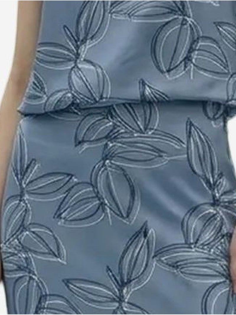 Ensemble coord deux pièces en lyocell my fashion Bleu - Kiabi