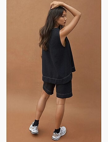 Ensemble coordonné décontracté avec détails de couture hiccup