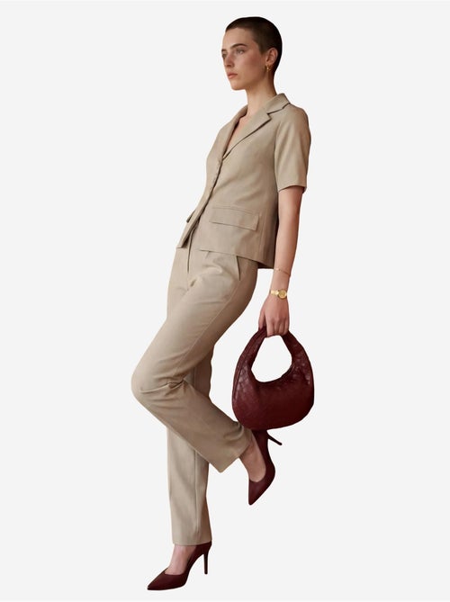 Ensemble coordonné deux pièces avec col de veste my fashion - Kiabi