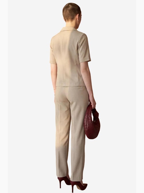 Ensemble coordonné deux pièces avec col de veste my fashion - Kiabi