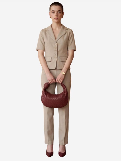 Ensemble coordonné deux pièces avec col de veste my fashion - Kiabi