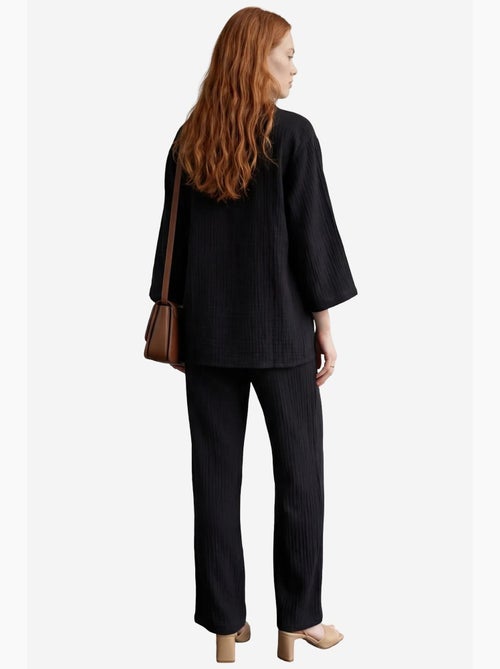 Ensemble coordonné deux pièces en coton tissé avec fermeture à boutons my fashion - Kiabi