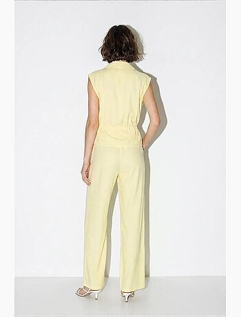 Ensemble coordonné élégant deux pièces avec gilet et pantalon large lucci