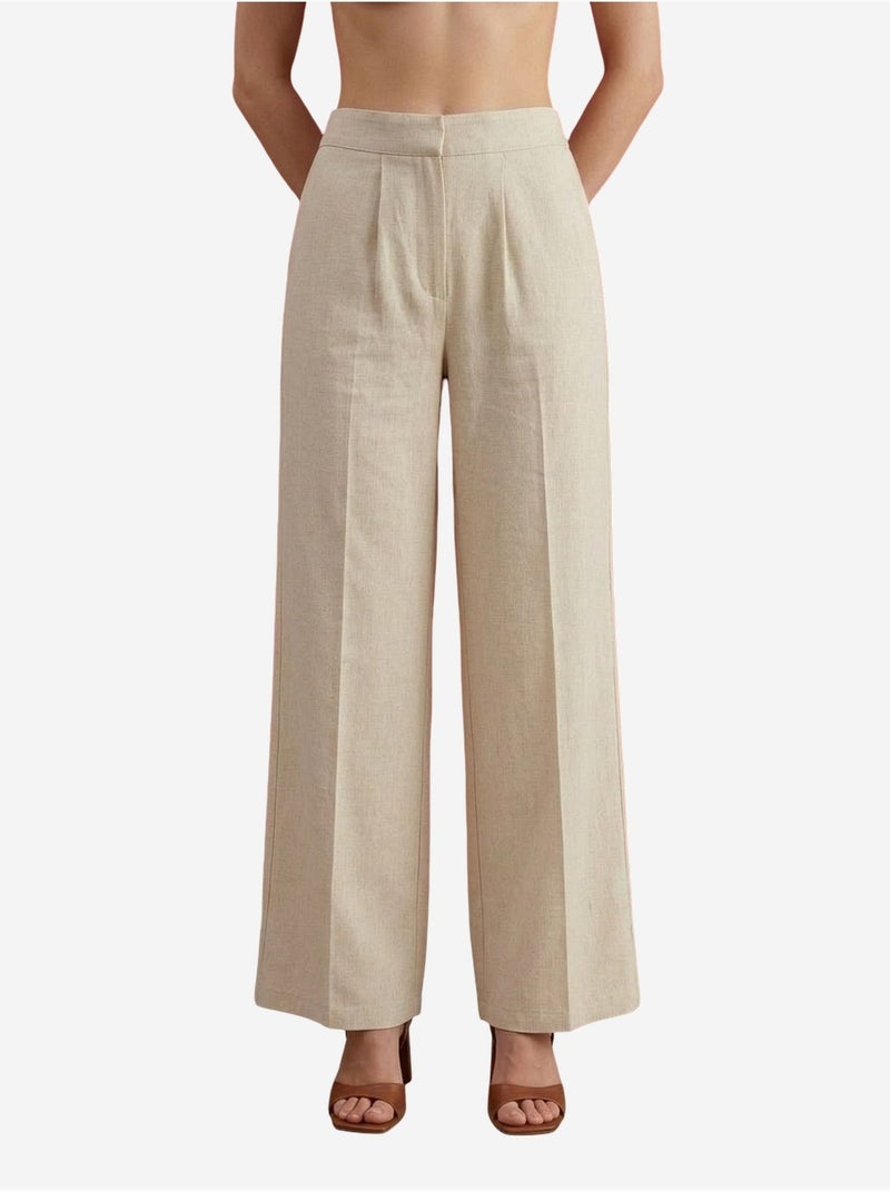 Ensemble coordonné en coton avec détail noué my fashion Beige argile - Kiabi