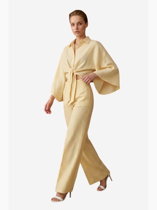 Ensemble coordonné en coton avec détail noué my fashion - Kiabi