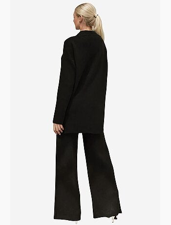 Ensemble coordonné en tricot à taille haute et jambes larges hiccup