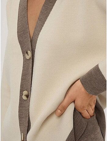 Ensemble coordonné en tricot texturé taille haute avec col boutonné