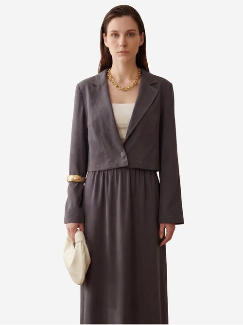 Ensemble coordonné jambes larges avec veste boutonnée my fashion - Kiabi