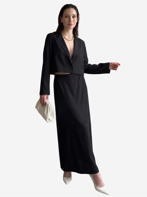 Ensemble coordonné jambes larges avec veste boutonnée my fashion - Kiabi