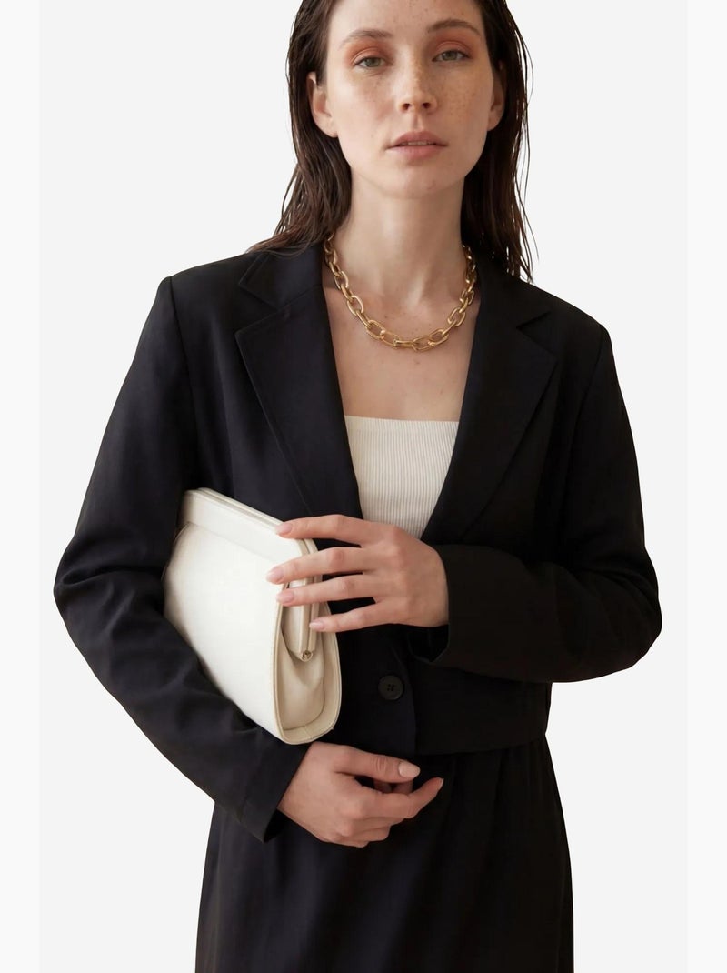 Ensemble coordonné jambes larges avec veste boutonnée my fashion Noir - Kiabi