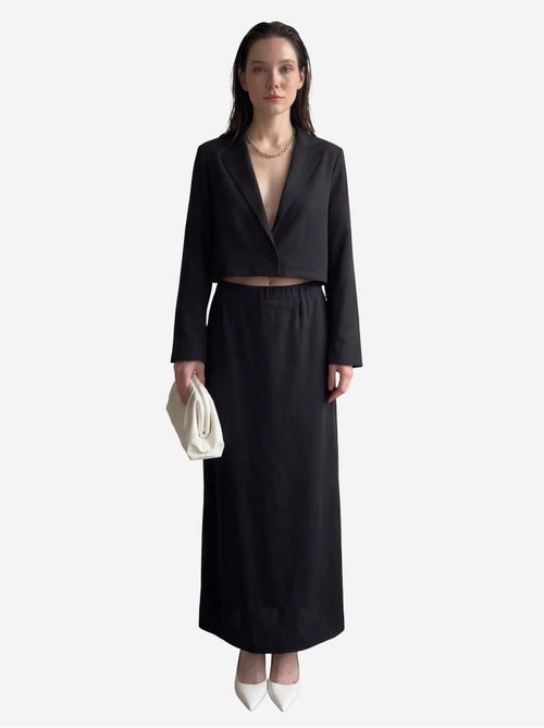 Ensemble coordonné jambes larges avec veste boutonnée my fashion - Kiabi