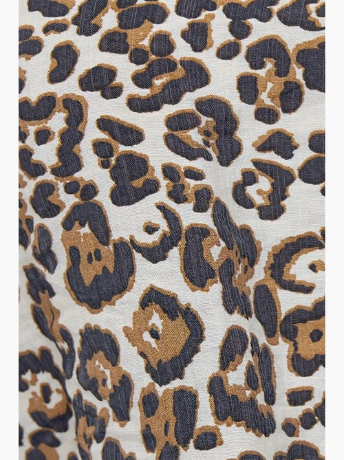 Ensemble coordonné taille haute à col en v et imprimé animal hiccup - Kiabi