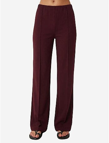 Ensemble coordonné taille haute, col en v, boutons et jambes larges istanbul