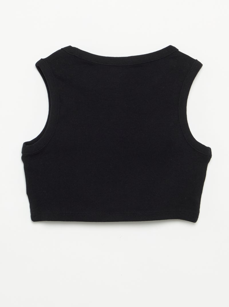 Ensemble court short + débardeur - 2 pièces Noir - Kiabi