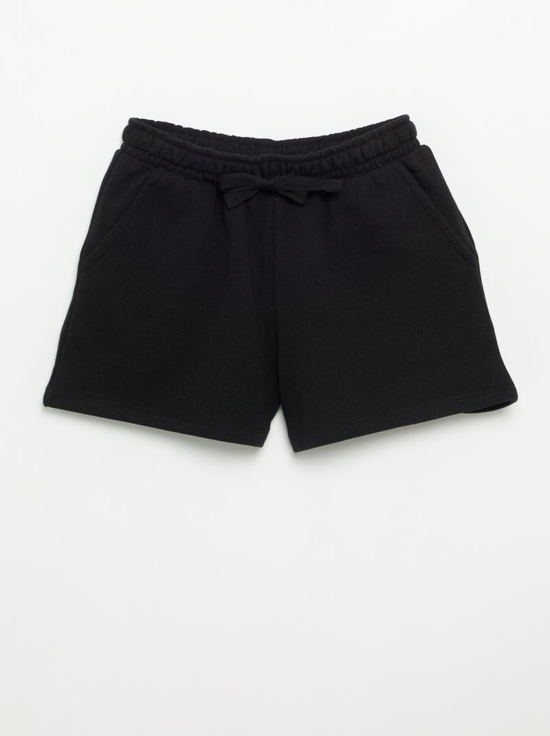 Ensemble court short + débardeur - 2 pièces Noir - Kiabi