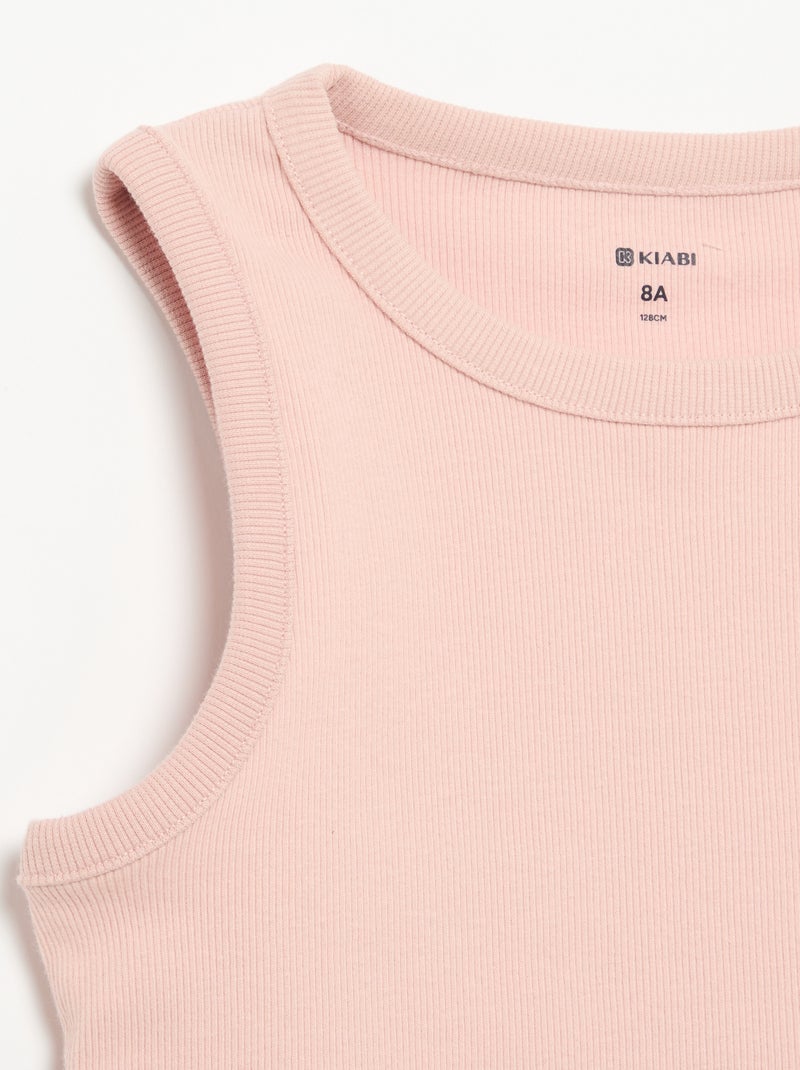 Ensemble court short + débardeur - 2 pièces Rose - Kiabi