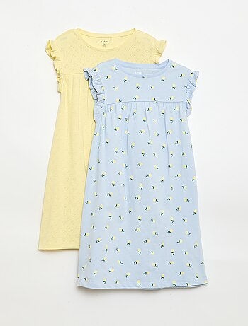 Ensemble de 2 chemises de nuit à manches courtes