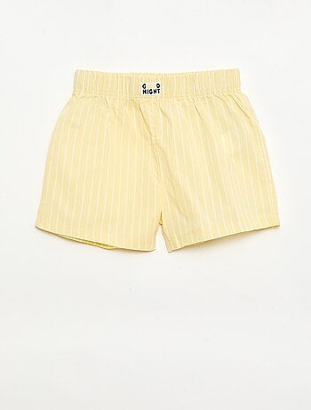 Ensemble de 2 shorts de nuit en popeline de coton