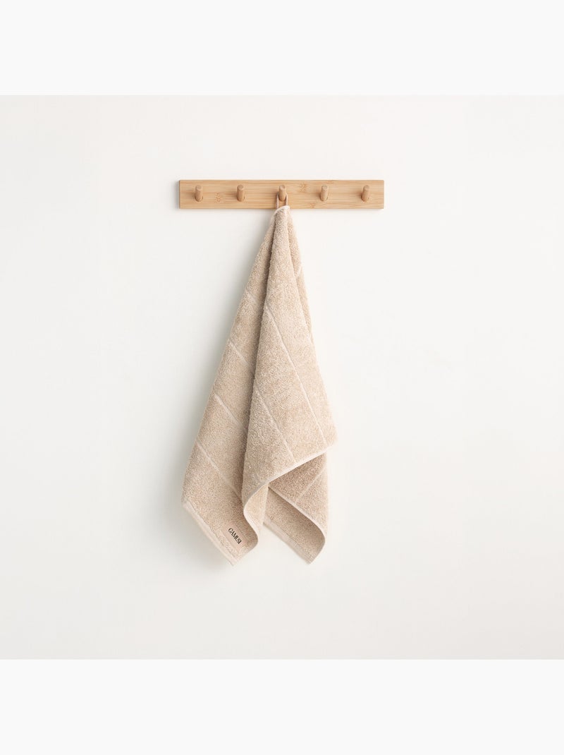 Ensemble de bain 100 % coton, éponge 600 g/m², avec boucle de suspension - Gamusi Sable - Kiabi