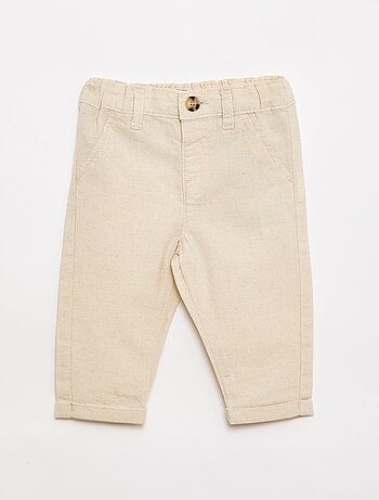 Ensemble de cérémonie 4 pièces en coton et lin