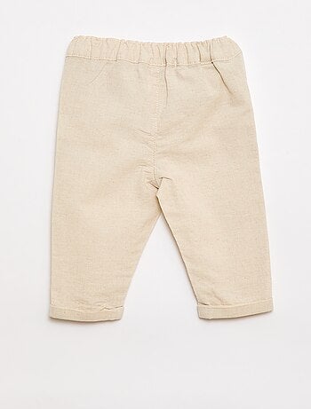 Ensemble de cérémonie 4 pièces en coton et lin