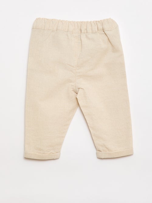 Ensemble de cérémonie 4 pièces en coton et lin - Kiabi