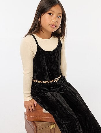 Ensemble de fêtes T-shirt + combinaison à bretelles