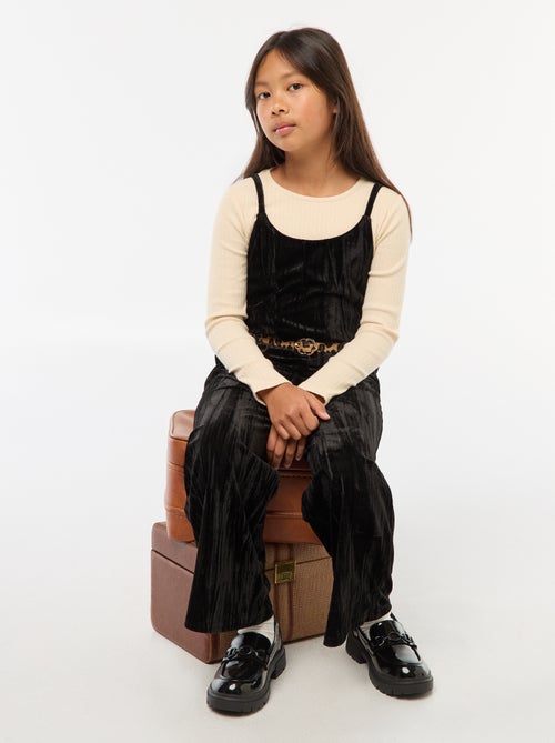 Ensemble de fêtes T-shirt + combinaison à bretelles - Kiabi