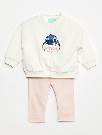 Ensemble de jogging 'Disney' 'Stitch' sweat + pantalon - 2 pièces
