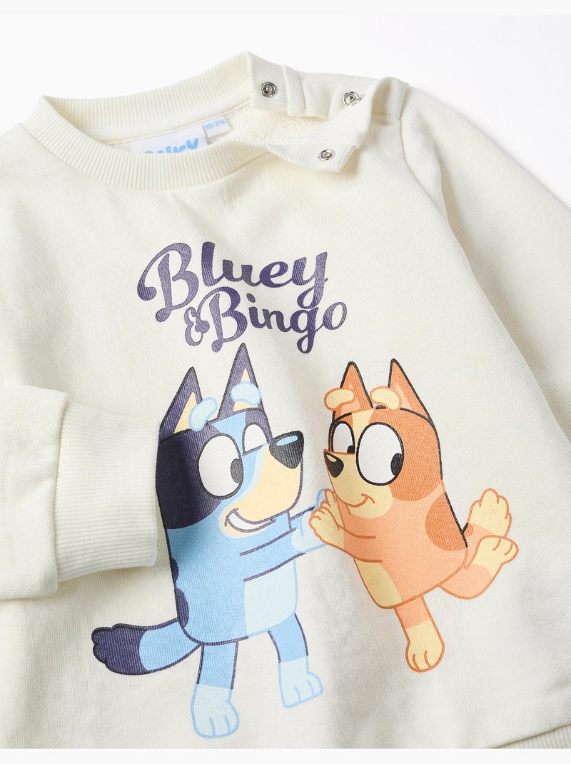 Ensemble de jogging en coton avec imprimé Bluey Bleu foncé - Kiabi