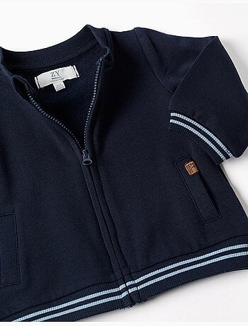 Ensemble de jogging en coton peigné à rayures